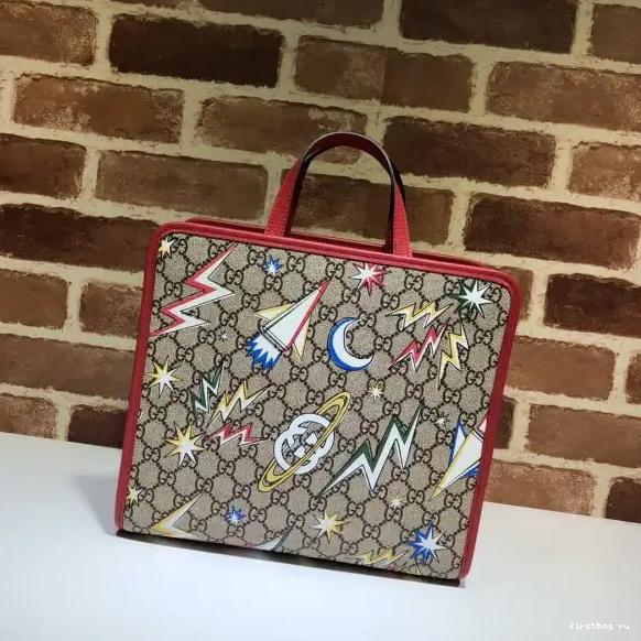 First bag ru bag GG GUCCI tote Children's hearts 0707